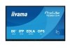 IIYAMA Monitor interaktywny 86 cali TE8613A-B2AG INFRARED,40pkt,IPS,4K,7H,500cd/m2,      WiFi,USB, ANDROID 14, Google EDLA,2x20W